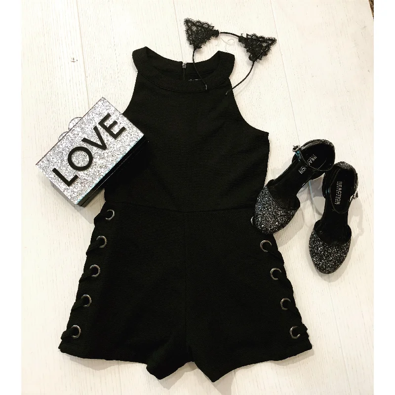 flowy dressElisa B Laceup Romper