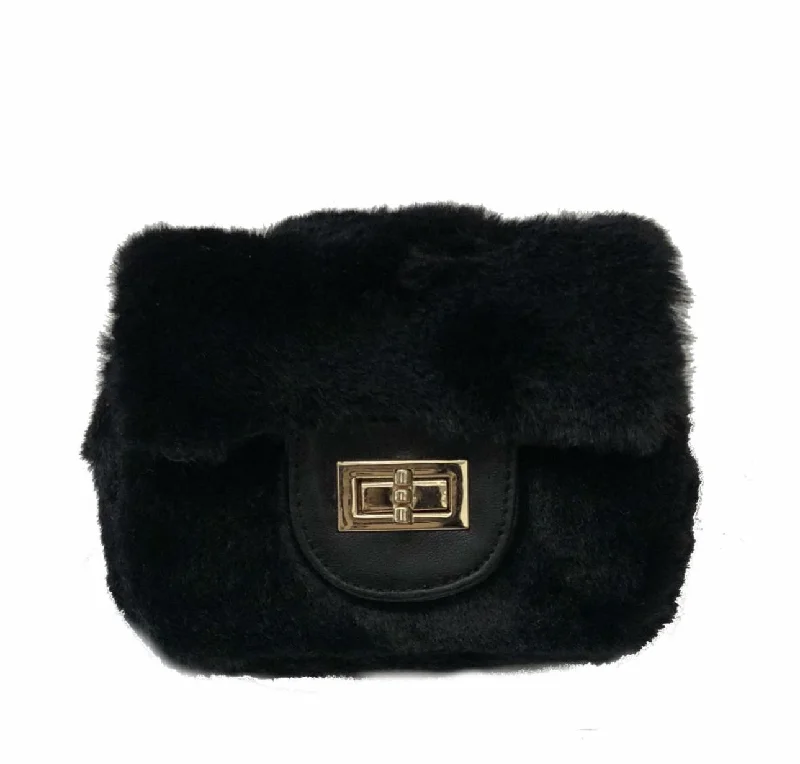 A-line dressFaux Fur Purse