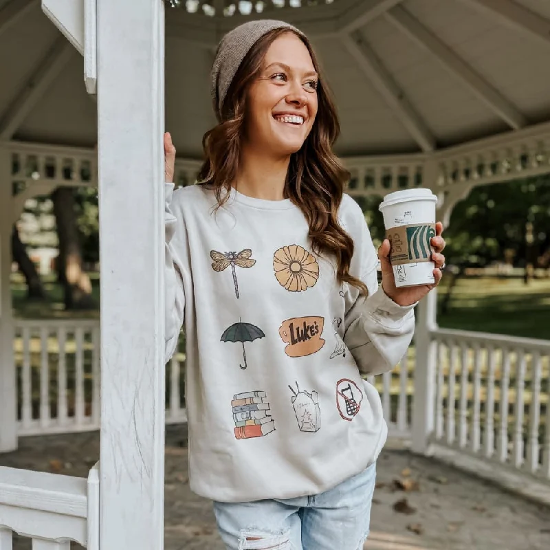 Clearance Sale cozy gym sweatshirtGilmore Girls Clipart Sweatshirt