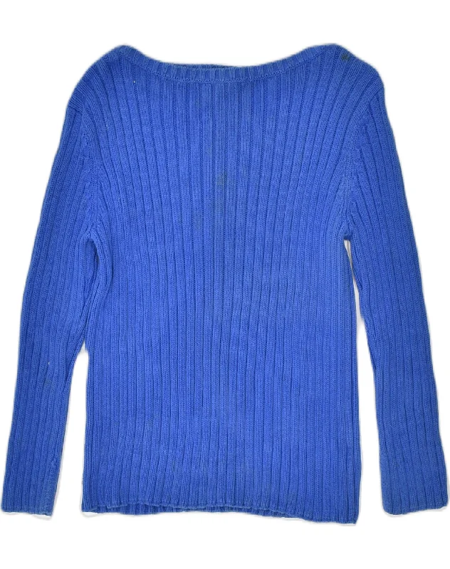Closeout chic pullover hoodieRALPH LAUREN Womens Boat Neck Jumper Sweater UK 16 Large Blue Cotton Closeout chic pullover hoodieRALPH LAUREN Womens Boat Neck Jumper Sweater UK 16 Large Blue Cotton