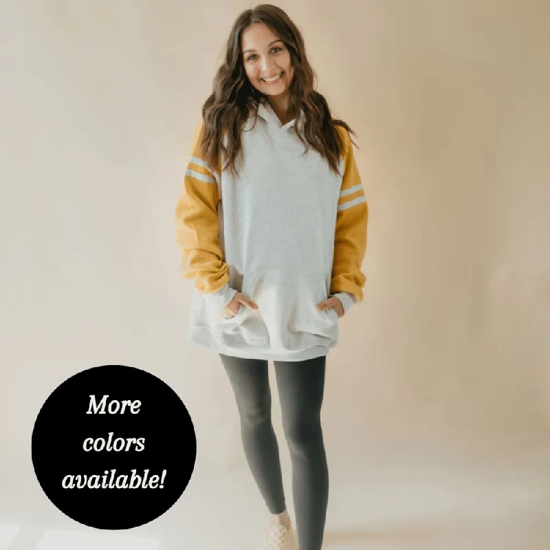 The Best Prices fashionable fitness sweatshirtVarsity Colorblock Pullover