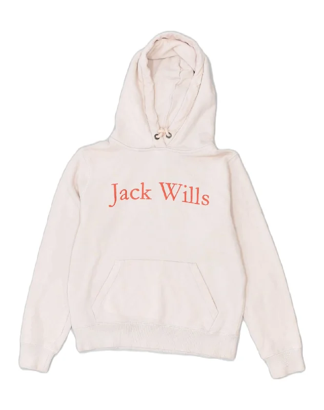 Blowout Sale urban hoodieJACK WILLS Womens Graphic Hoodie Jumper UK 10 Small Beige Cotton Blowout Sale urban hoodieJACK WILLS Womens Graphic Hoodie Jumper UK 10 Small Beige Cotton