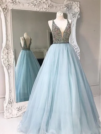 Lowest Prices Sparkly Prom Dresses with Straps A-line Deeep V Long Prom Dress Backless Evening Dress JKL1335 Lowest Prices Sparkly Prom Dresses with Straps A-line Deeep V Long Prom Dress Backless Evening Dress JKL1335