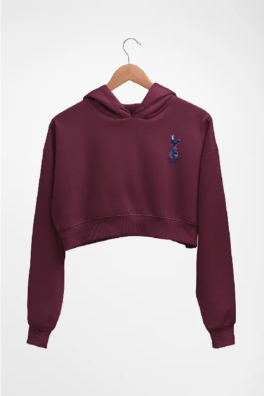 Discount Deals zip-up hooded sweatshirtTottenham Hotspur F.C Crop HOODIE FOR WOMEN