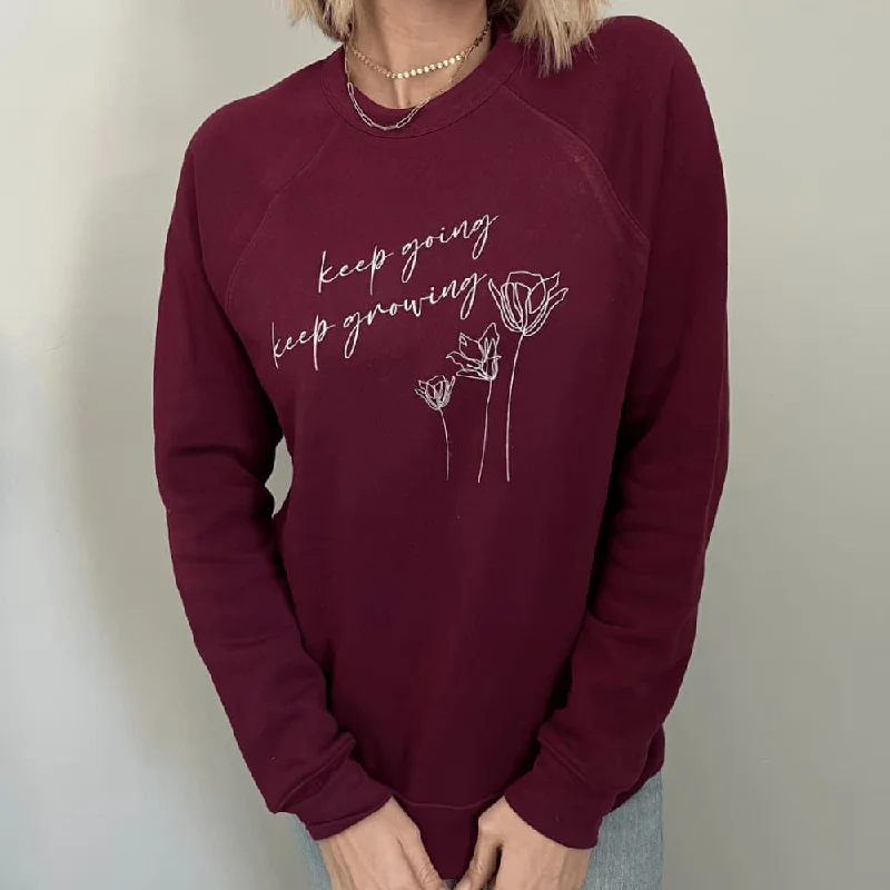 Huge Savings comfy workout wear hoodieKeep Growing Sweatshirt