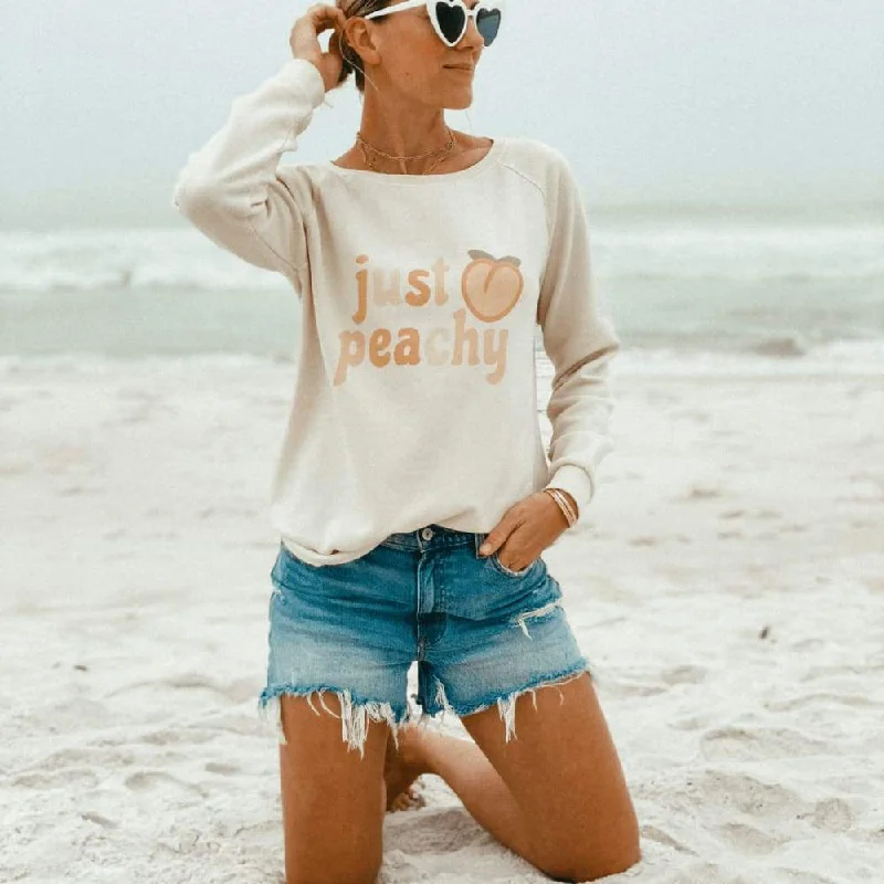 Limited Time Discount classic gym sweatshirtJust Peachy