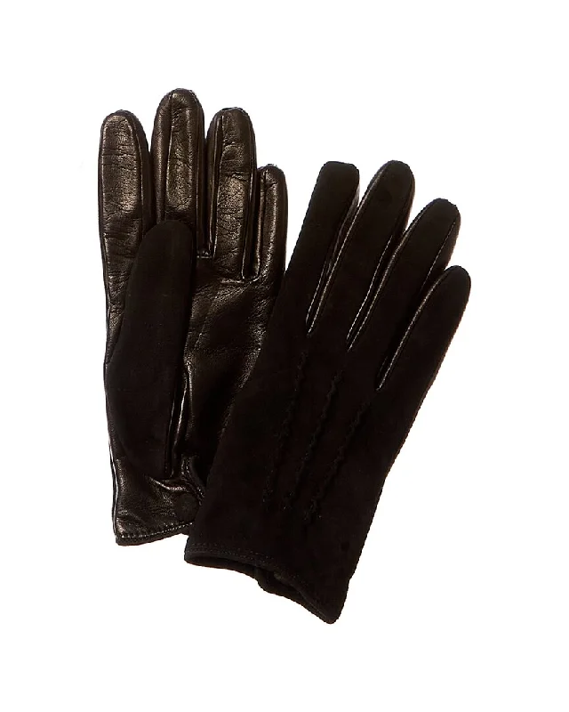 Midnight Madness J.Mclaughlin Valentina Cashmere-Lined Leather Gloves