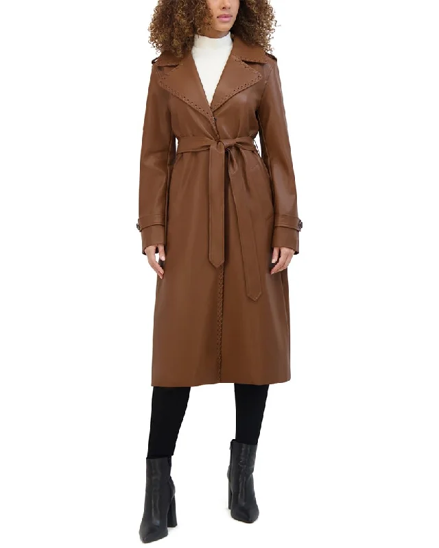 fashionable outerwearKenneth Cole Belted Duster Jacket