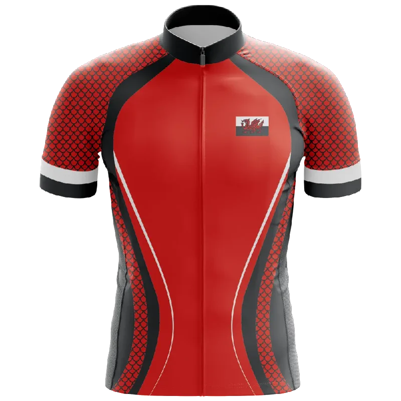 Act Fast sleek workout sweatshirtWales Short Sleeve Cycling Jersey