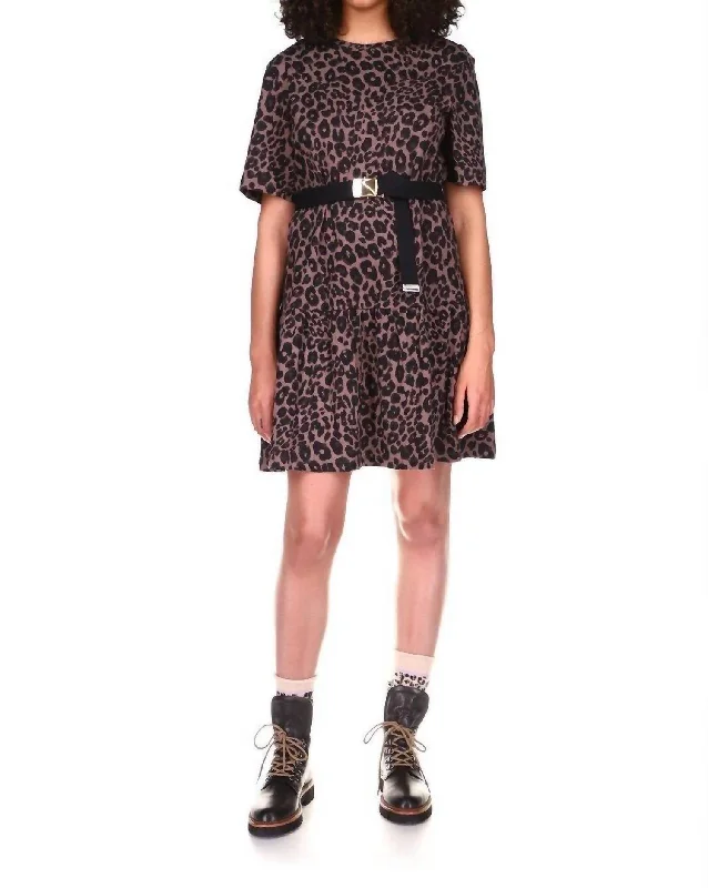 Limited Availability mini dressRefresh T-Shirt Dress In Classy Mink