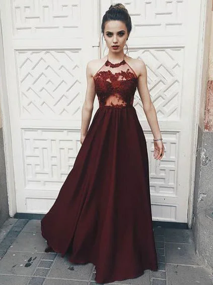 Price Drop Chic Prom Dresses Halter Floor-length Long Burgundy Prom Dress Sexy Evening Dress JKL730 Price Drop Chic Prom Dresses Halter Floor-length Long Burgundy Prom Dress Sexy Evening Dress JKL730