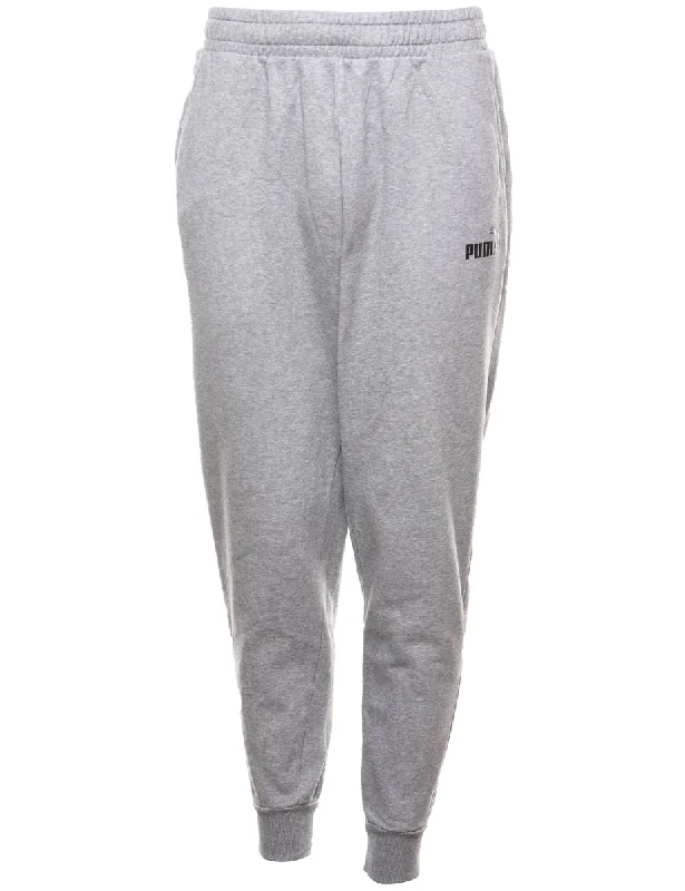 Special Price Grey & Black Puma Jogging Bottoms - W34 L30