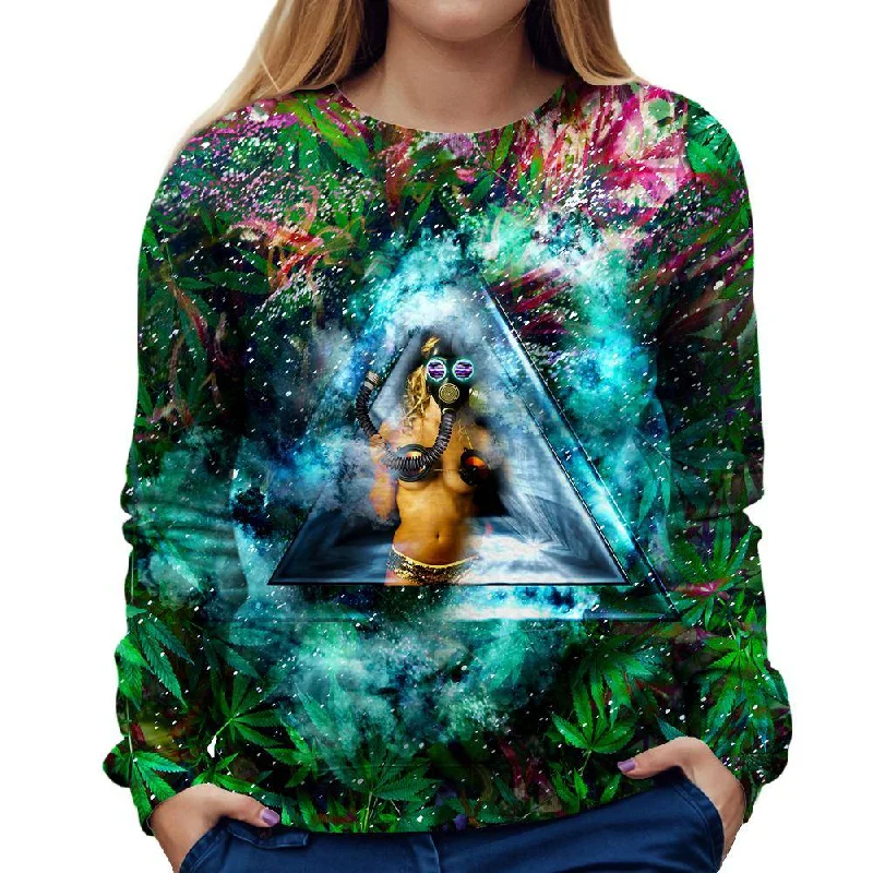 sporty casual hoodieMarijuana Trance Womens Sweatshirt